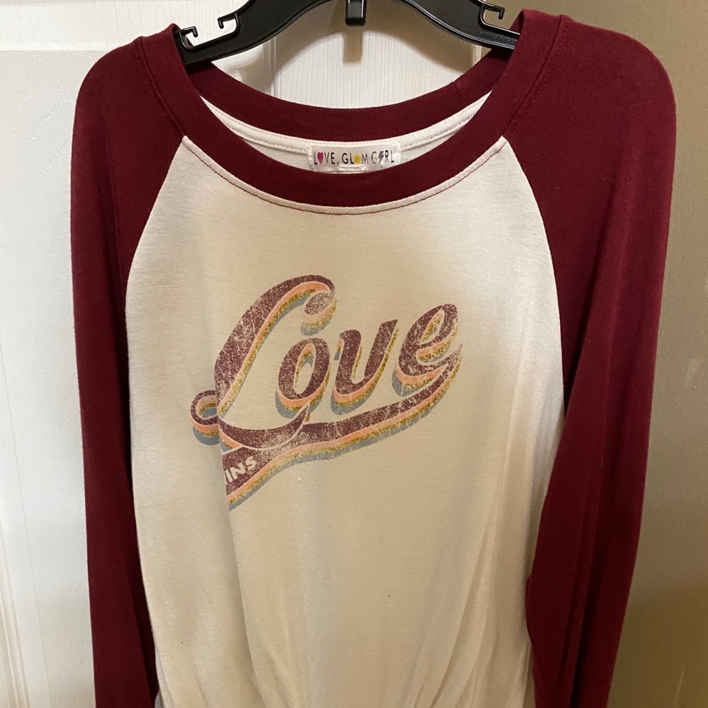 Love Glam Girl Graphic Tee Love Wins Size M 10/12 - Picture 1 of 7
